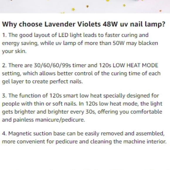 BUNDLE: 🆕 Lavender Violets UV LAMP, Sally Hansen Gel Top Coat, Revlon Gel Envy - Picture 10 of 16